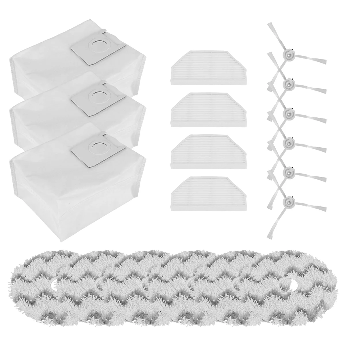 أطقم ملحقات بديلة لروبوت شاومي رويدمي إيفا ، مكنسة كهربائية ذاتية التنظيف ، SDJ06RM
