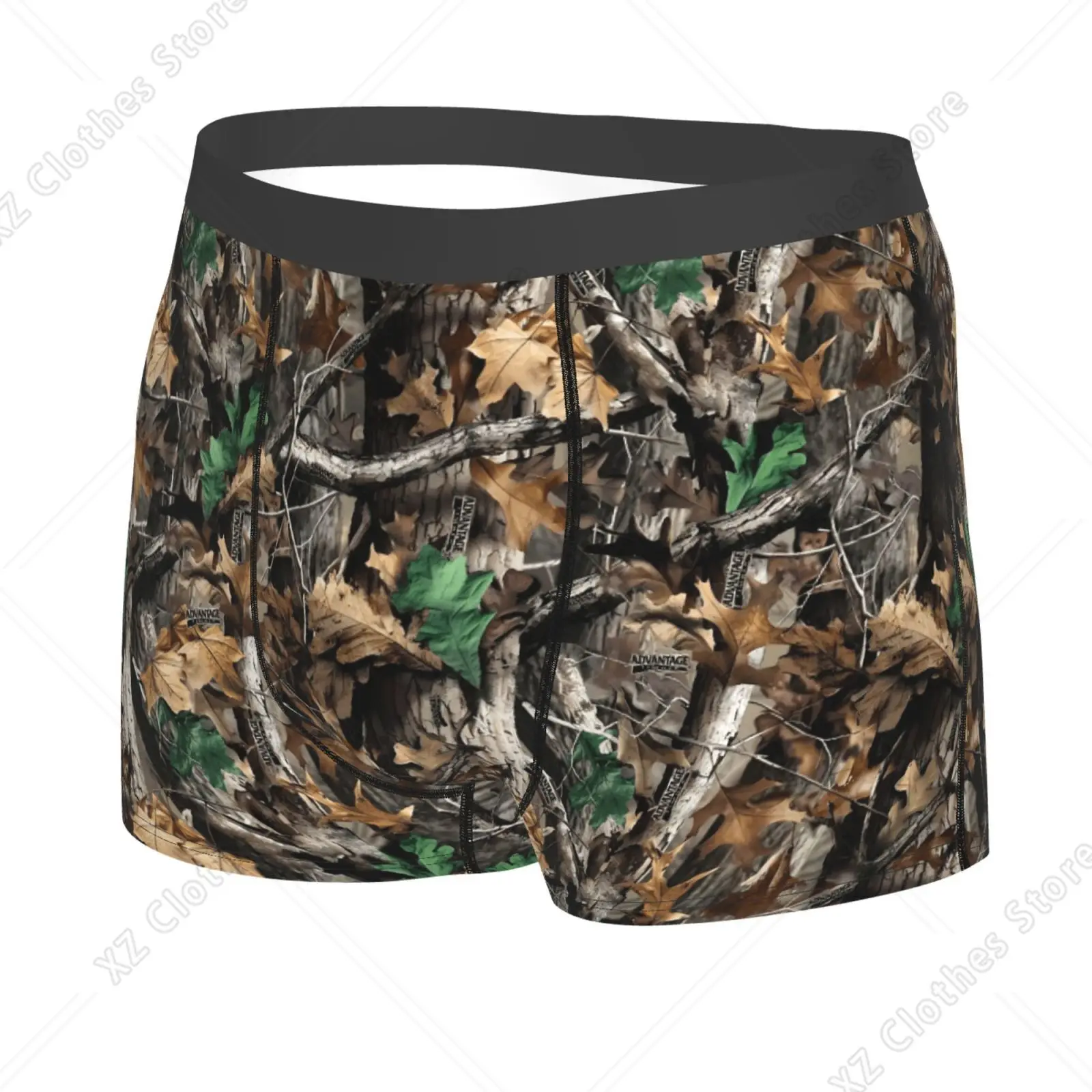 Camouflage Hunting Forest Men Underwear Boxers Breathable Mens Boxershorts Men's Panties Underpants Man Boxers Briefs Trunks