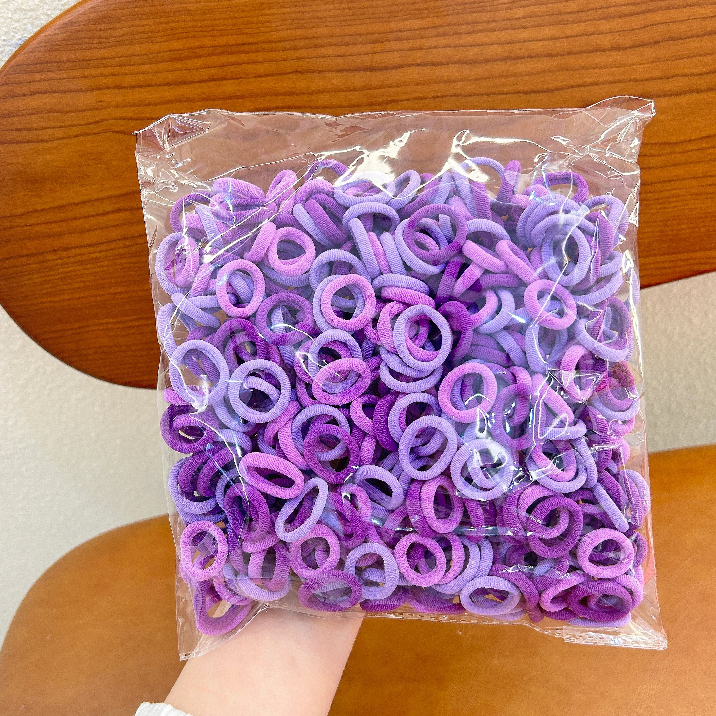 100/200/500pc Kinder Haar Zubehör Mit Hoher Elastizität Modische Nylon Haar Seil Einfache Grundlegende Stirnband