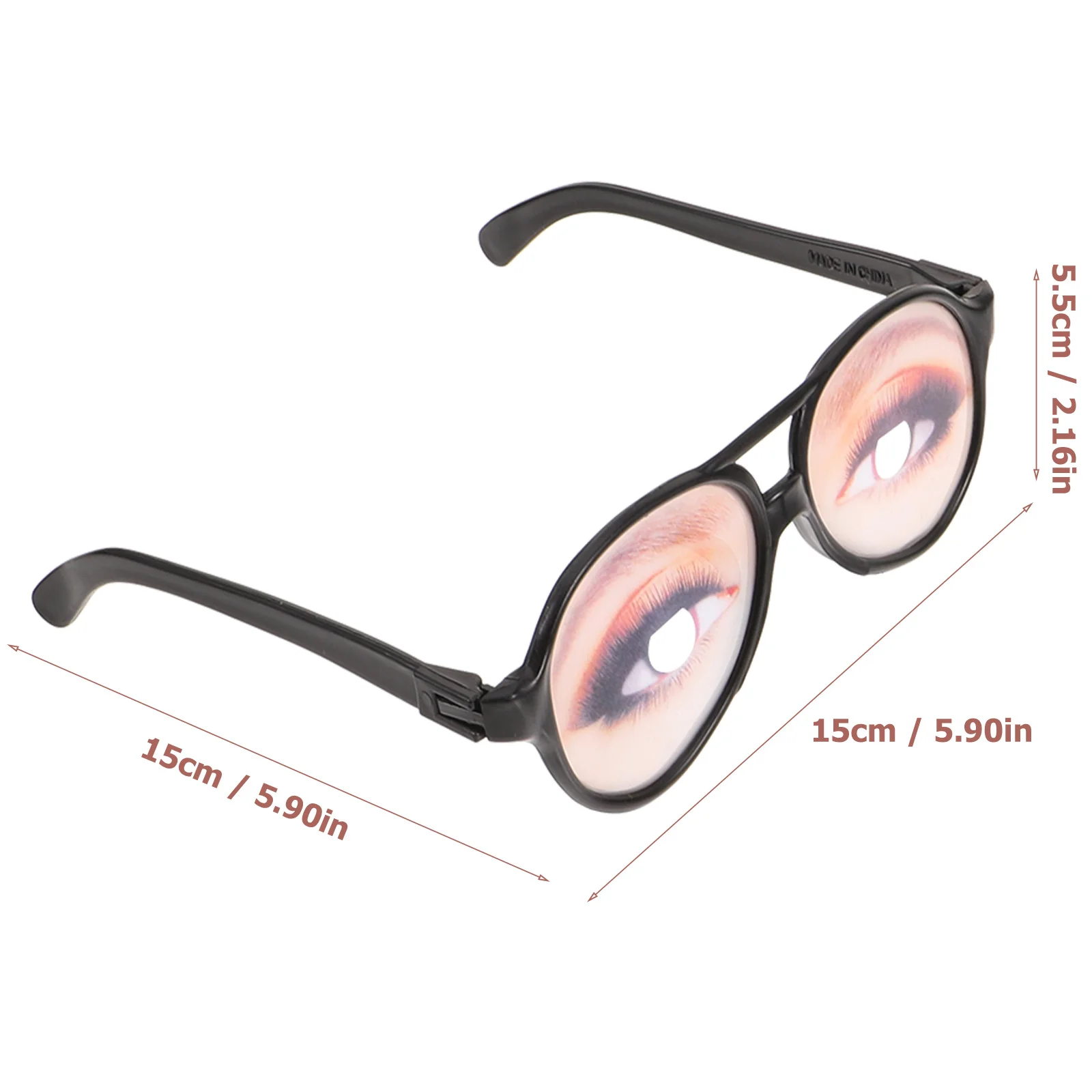 4 Pcs Photo Prop Eyeglasses Costume Eyes Novelty Props Birthday Party Plastic Ladies