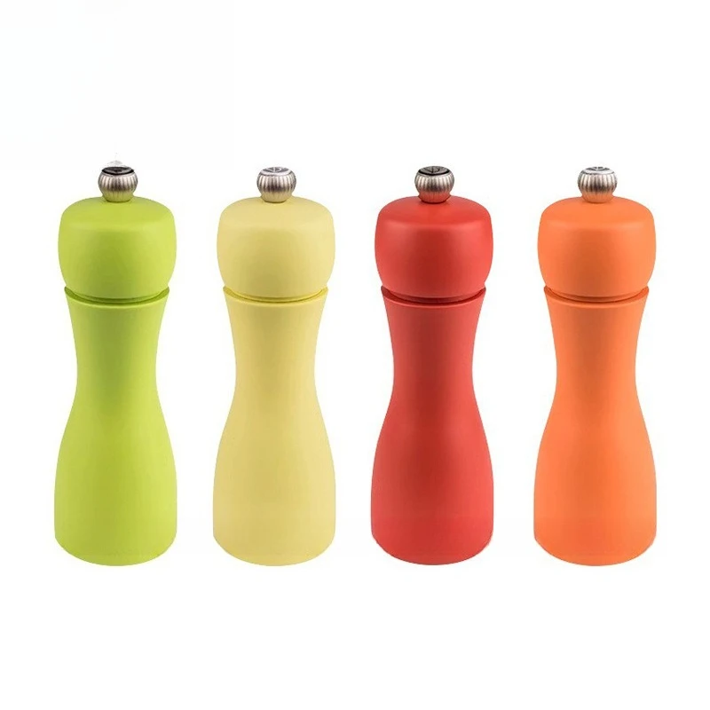 Imported household color adjustable thickness black pepper sea salt pepper grinder set