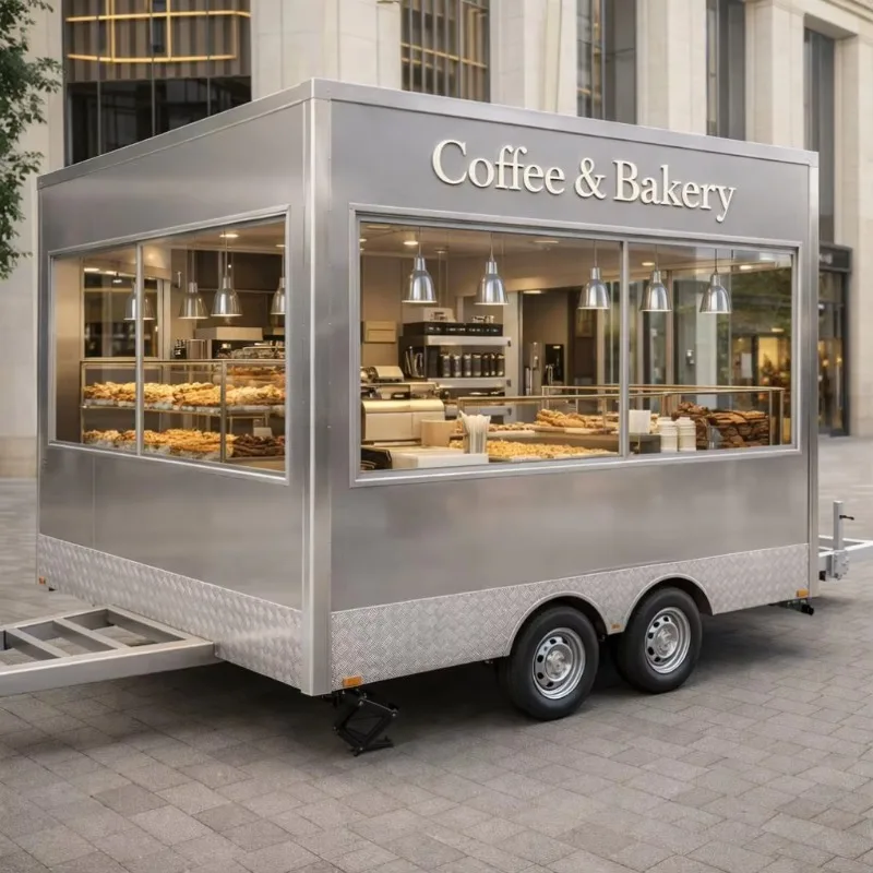 Fully Equipped Kitchen for Sports Stadium Catering Robust STEAKHOUSE Mobile Food Trailer Truck