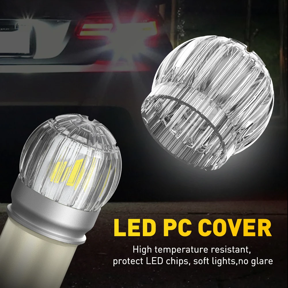 2X 1500LM P21W LED 1156 7506 BA15S 3030SMD White Reverse Lights For Volvo C30 C70 S40 S60 S70 S80 V40 V50 V60 V70 XC60 XC70 XC90