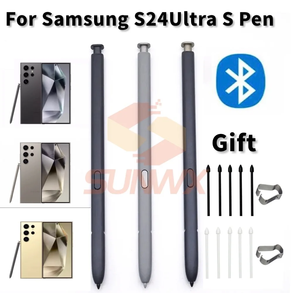 

Original Stylus For Samsung Galaxy S24 Ultra Touch Screen Stylus S Pen Pencil With Bluetooth function support air command