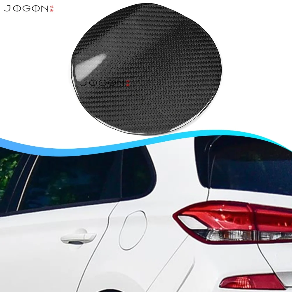 

JOGON Car Fuel Cover Protection Exterior Accessories For Hyundai i30 N i30N Line 2018 2019 2020 Carbon Fiber 100%