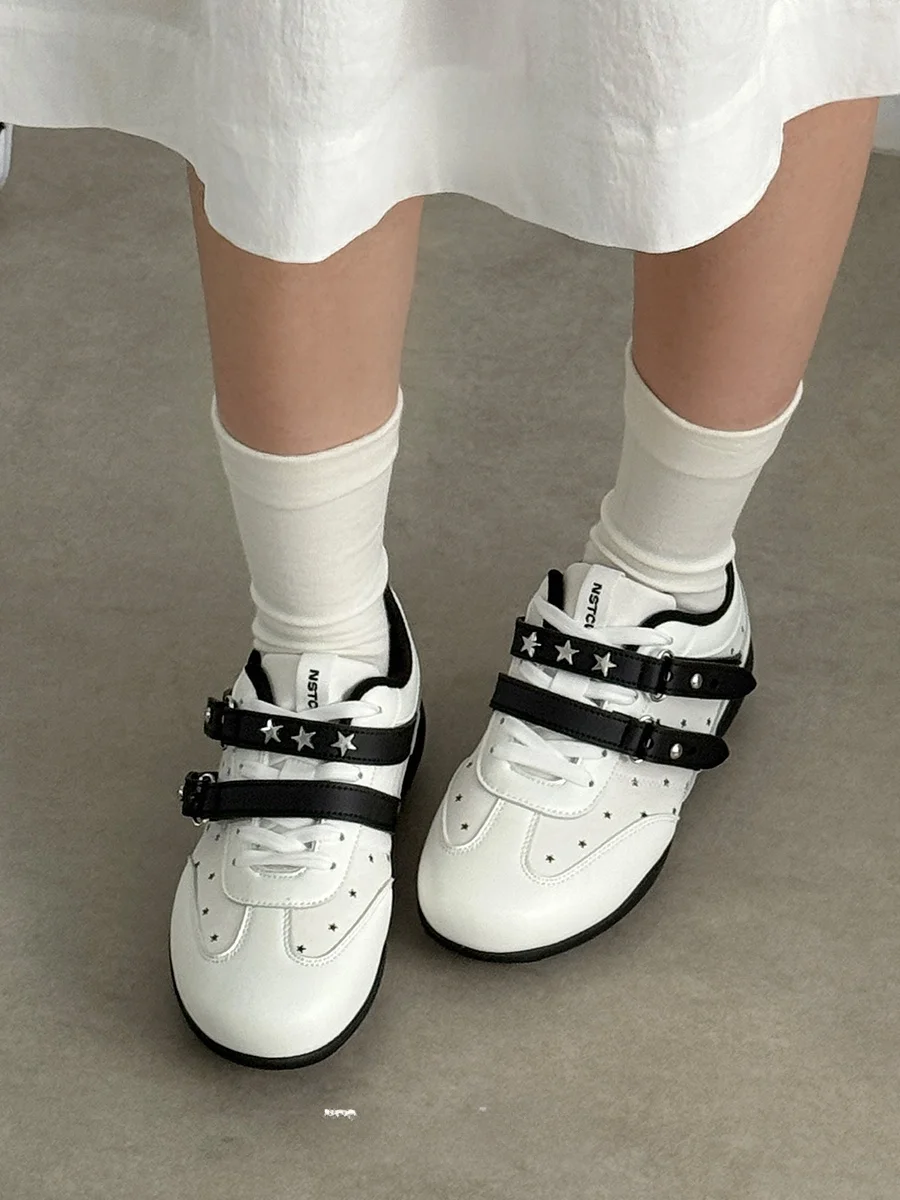 

NSTCU Star Nails Sports Shoes Women's Original Thick Bottom Canvas Breathable Summer New Style Casual Fashion Sneakers