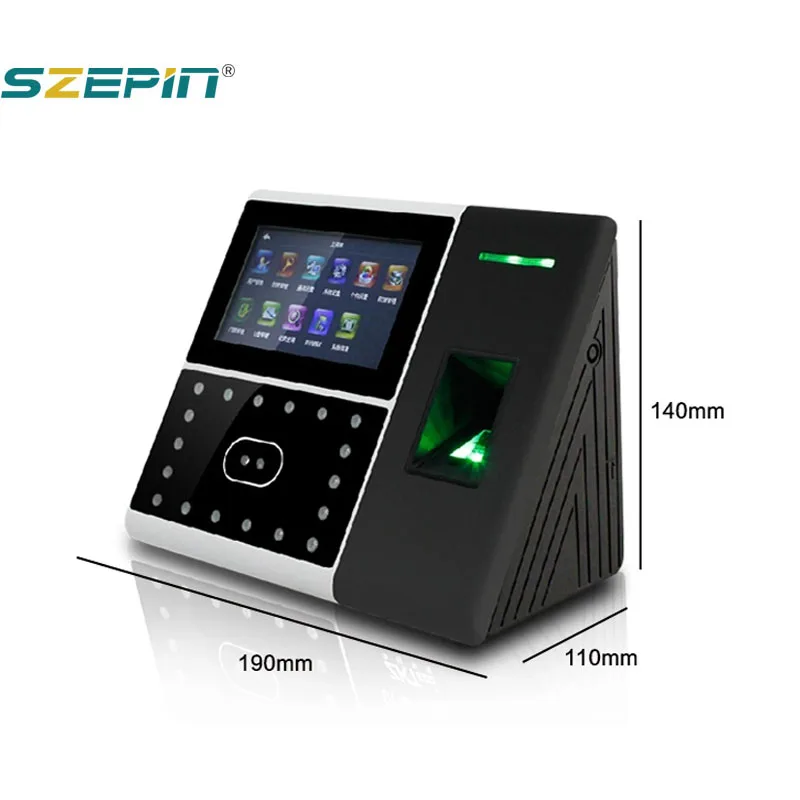 ZK Teco IFace 302 얼굴 인식 생체 지문 단말기 출퇴근 관리 시스템 RFID ID 카드 도어 액세스 제어 포함