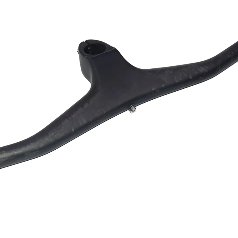 New Marbling Mountain Bike Full Carbon Marble Fibre Bicycle Handlebar And Stem Integrated MTB -17 Degrees With Top Cap