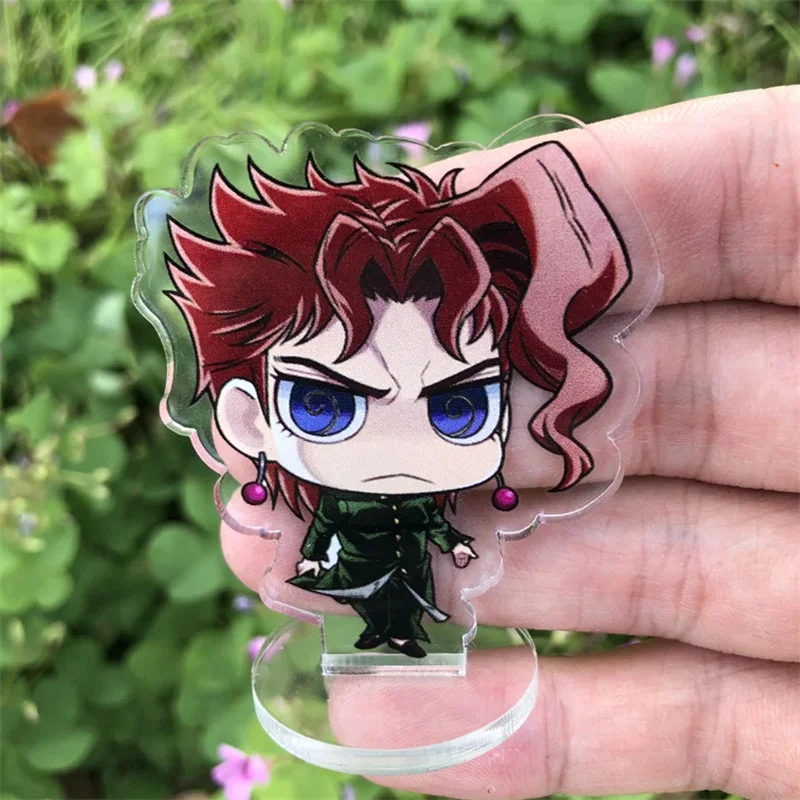 Anime JoJo's Bizarre Adventure Kujo Jotaro Figure Keychain Accessories Cosplay Pendant Set Prop Badge