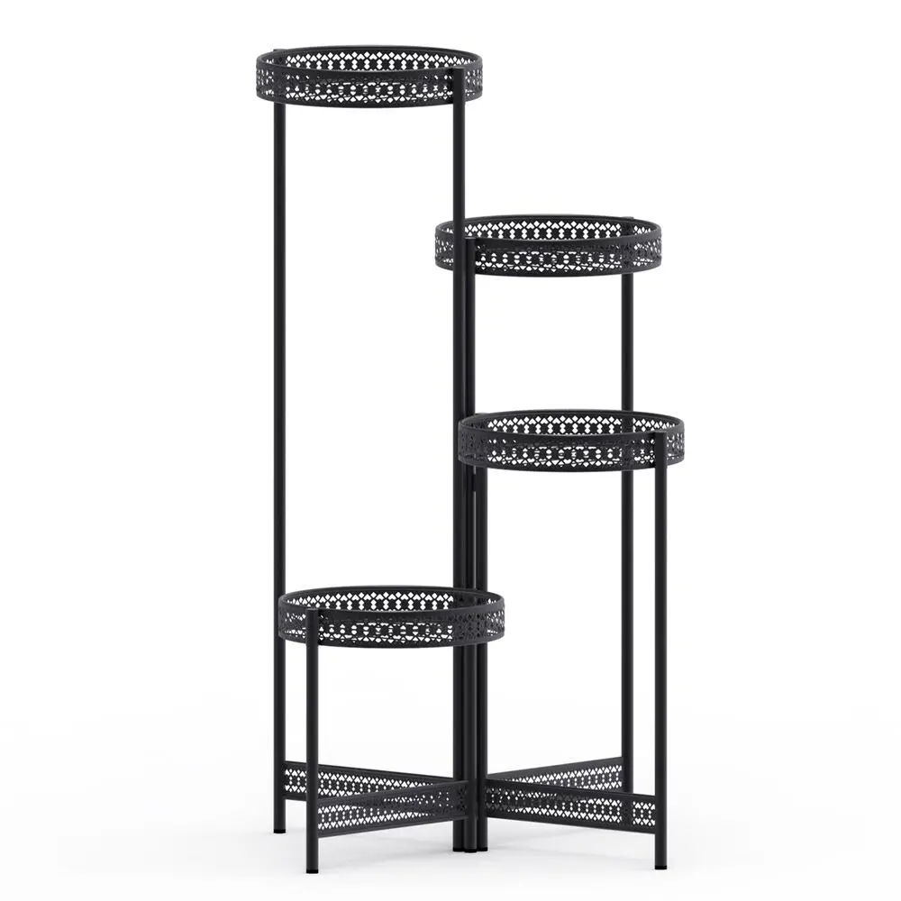 

3/4-Tier Heavy Duty Plant Stand Flower Pot Holder Garden Modern Indoor Outdoor