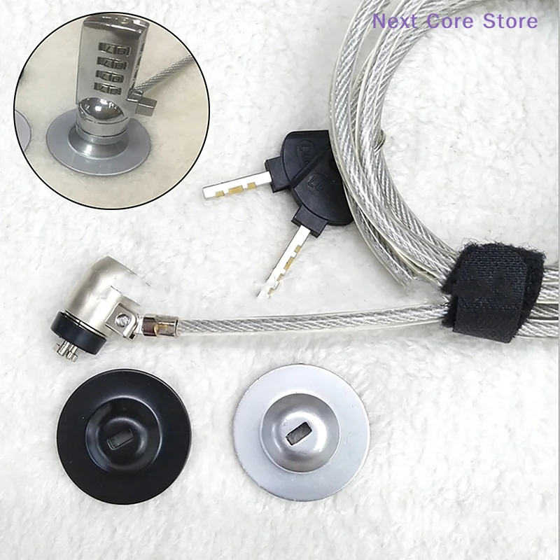 [NC]Security Computer Combination Cable Lock Base Tablet Protection Anti Theft Lock Base[NC]