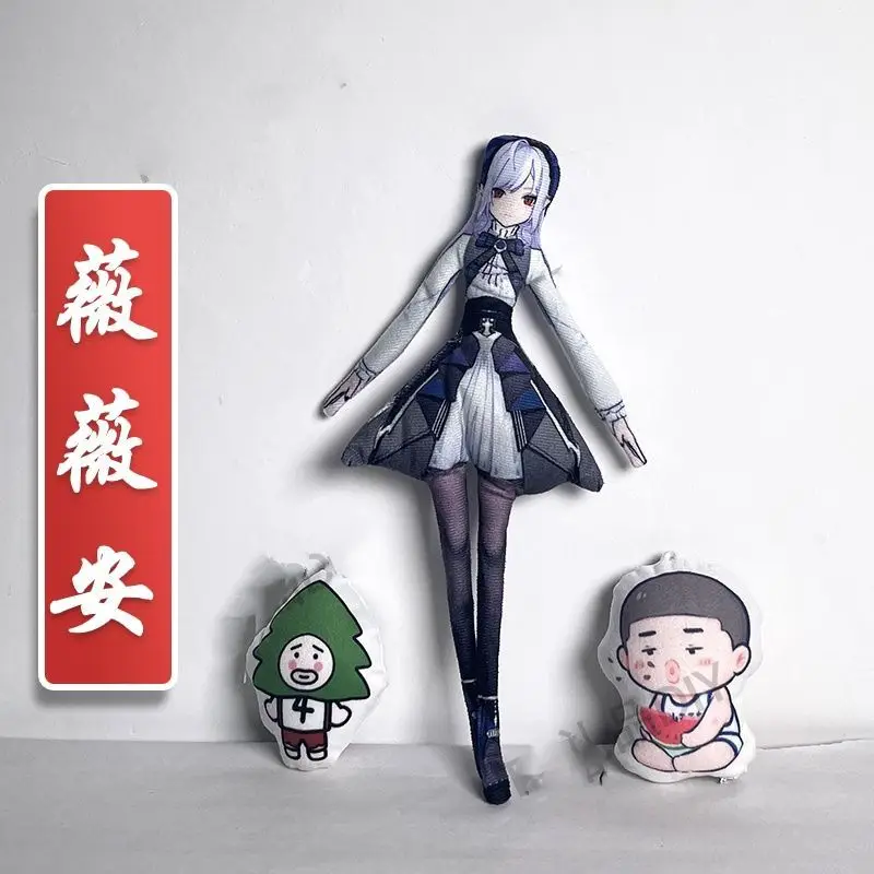 Game Zenless Zone Zero Abstract Plushies Doll ZZZ Jane Doe Asaba Harumasa Collectible Movable Wire Skeleton Doll Gift