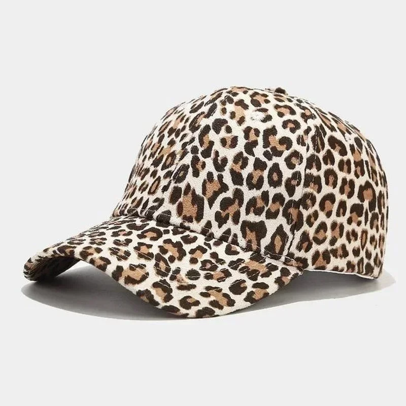 Fashion Outdoor Sun Hat Leopard Print Rock Baseball Caps Sports Dance Party Hats Snapback Hip-Hop Adjustable Cap Present Gifts