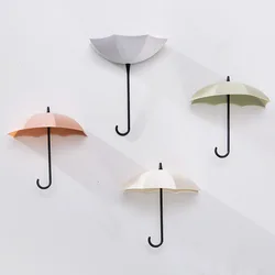 3pcs Punch-free Umbrella Hook Strong And Seamless Self-adhesive Umbrella Hook Home Decoration Kitchen Bathroom Accessories