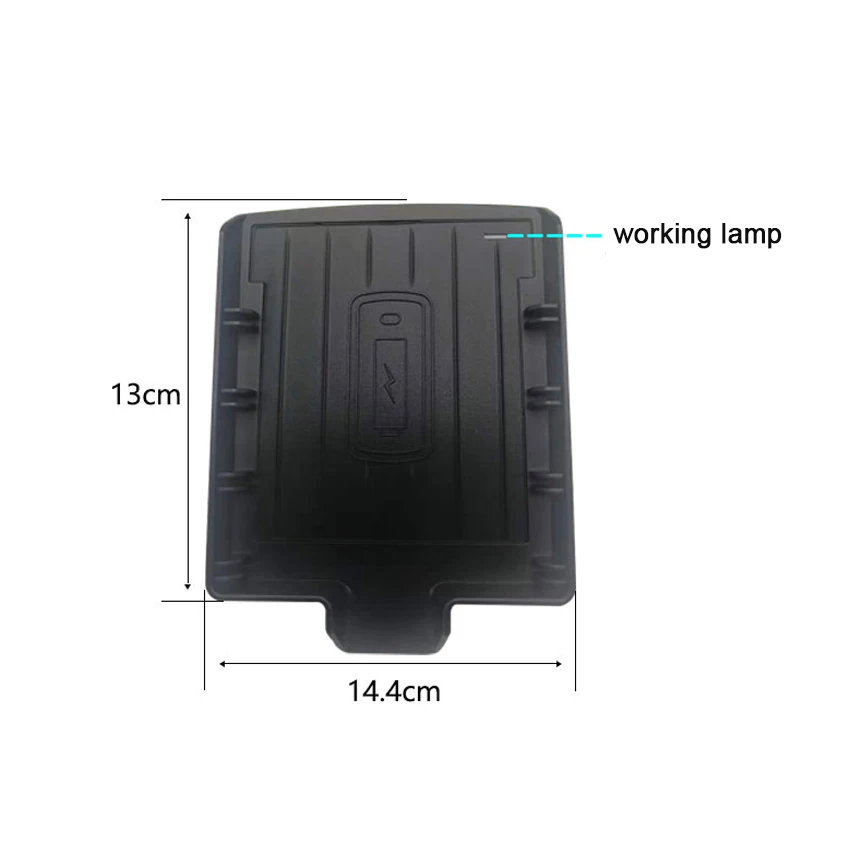 شاحن لاسلكي بقدرة 15 وات، لوحة شحن سريعة للهاتف QI خاصة على متن كاديلاك XT4 2017 2018 2019 2020 شاحن تحريض السيارة