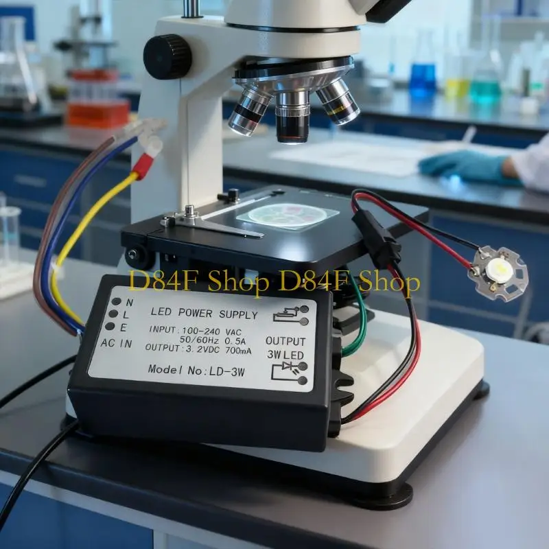 D84F Builtin Dimming Power Supply for Microscope LED Light with Eye Protections