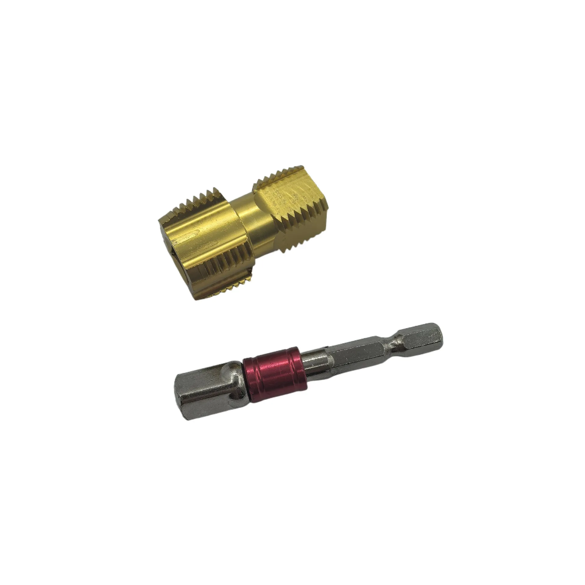 Adaptateur d'extension de tuyau Hexagonal, résistant à l'usure, haute dureté, perceuse à trous intérieurs, filetage de perforateur de tuyau d'eau