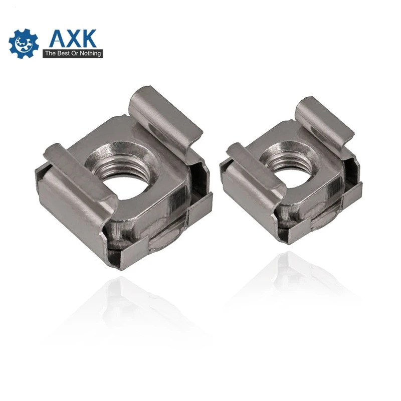 304 Stainless Steel M5 M6 M8 Quartet Floating Nut Card Floating Nut Cage Nuts machine cabinet iron clip SUS304