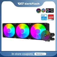 Darkflash Water Cooling CPU Cooler  ARGB 120mm Fan 240 360mm Liquid Heatsink Integrated Radiator LGA 2011/1151/1155/AM3/AM4/AM5