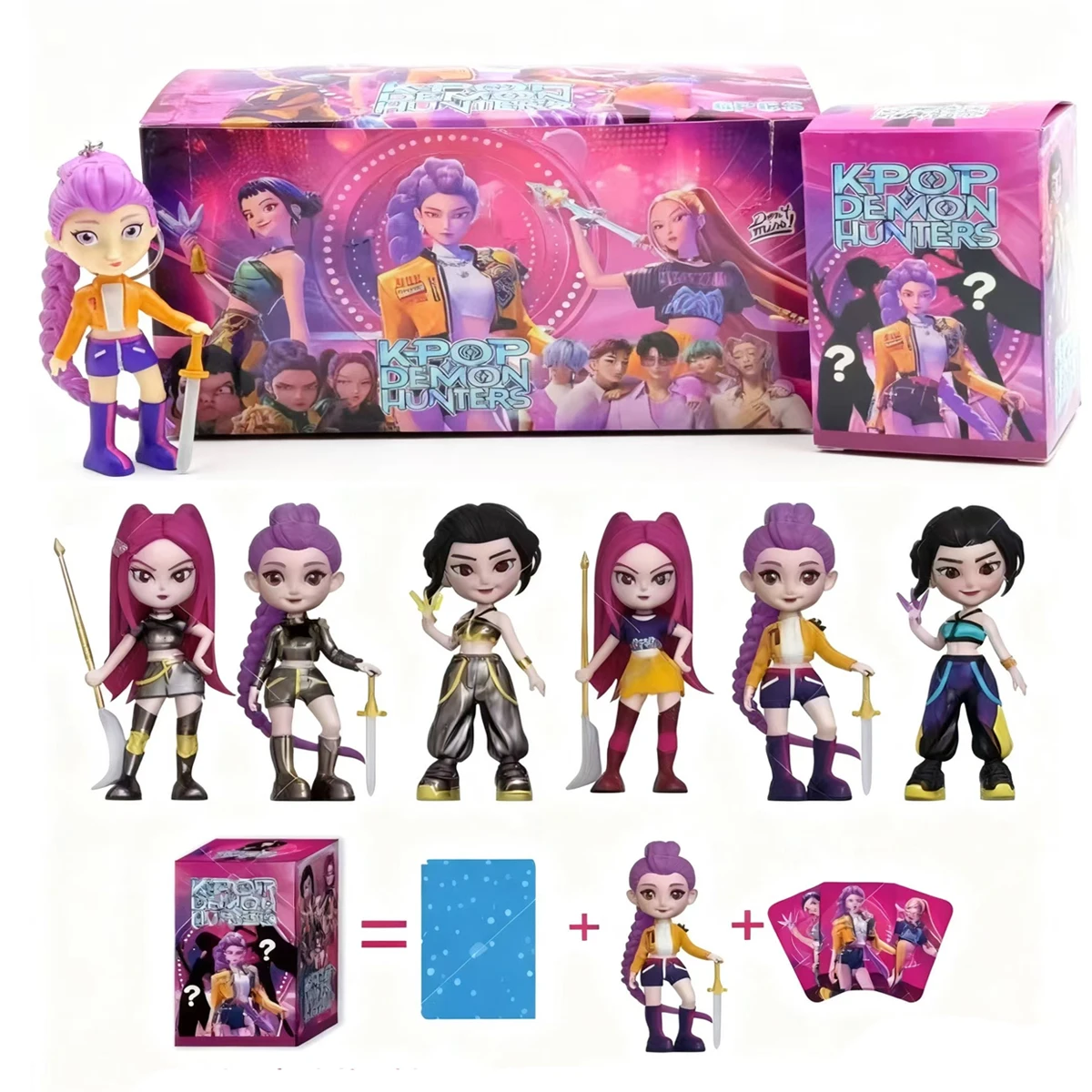 

Аниме Kpop Devil Hunter слепая коробка забавная разборка маленькая статуя настольная модель слепая сумка Коллекционный подарок