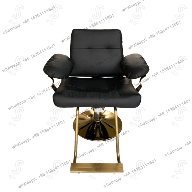 Factory Direct Sales Barber Chair Rotating Foot Lifting Adjustment with Armrest Perm Stool