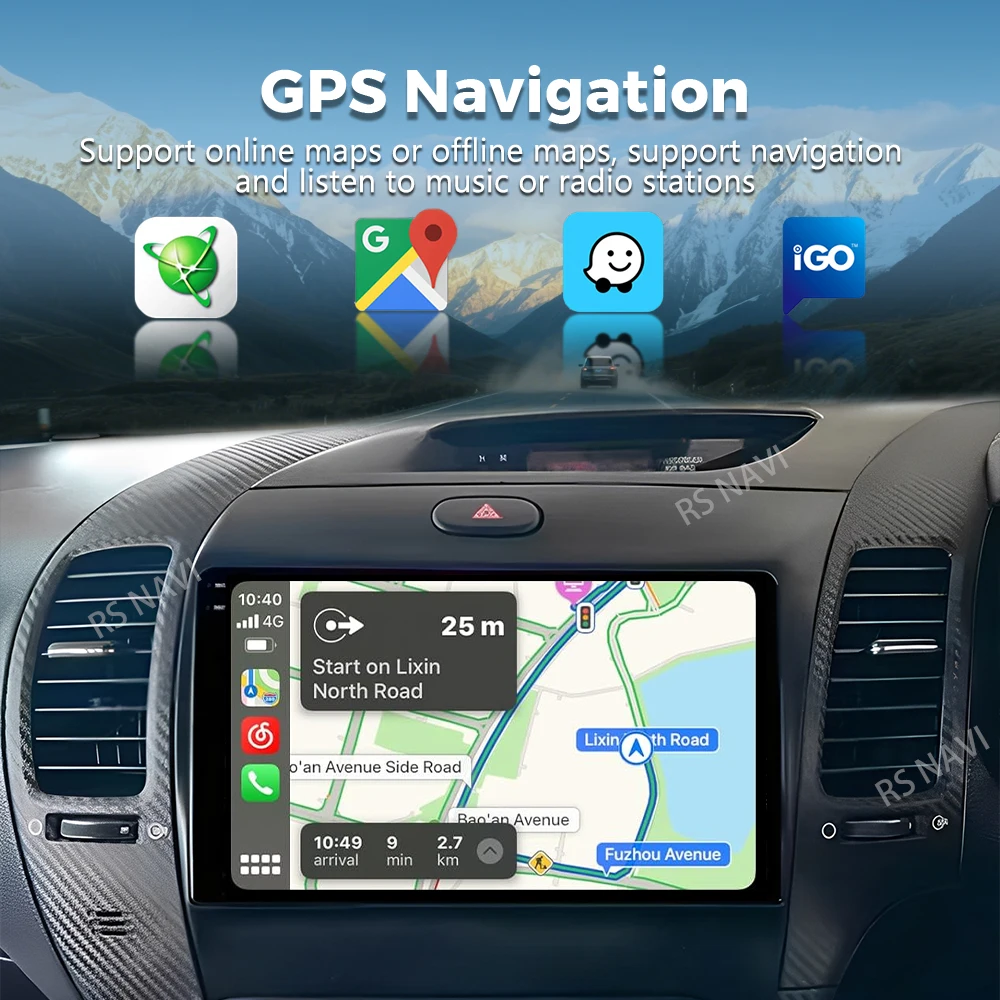 التوصيل والتشغيل أندرويد 15 Carplay Auto لكيا K3 سيراتو فورتي 2013 - 2017 RHD راديو السيارة لتحديد المواقع مشغل فيديو الوسائط المتعددة 2din DVD