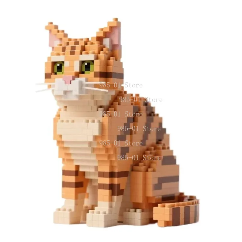 

Креативный конструктор 3D «Оранжевый кот» для детей, развивающий подарок, новинка 2025 года