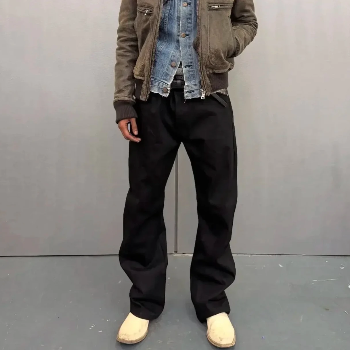 No Faith American red edge red ear original cow micro pull bootcut fit jeans