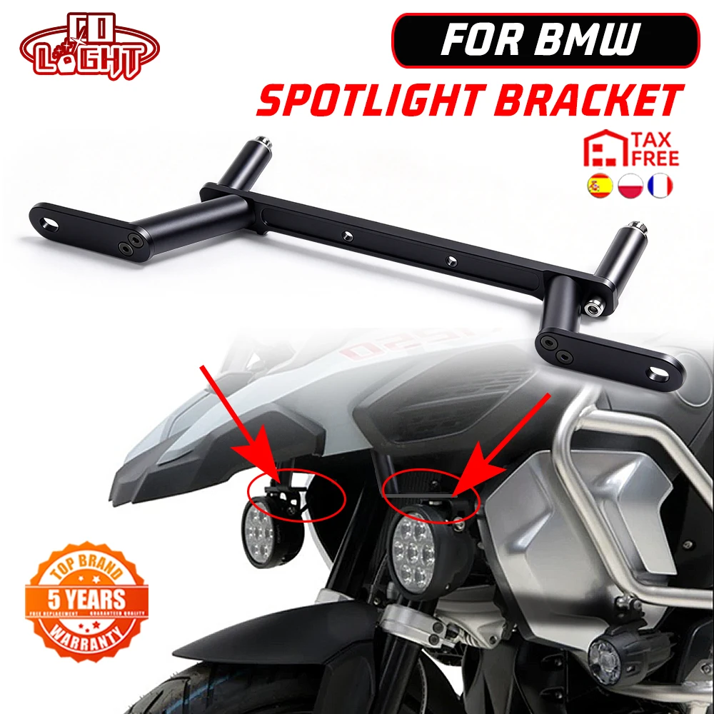 CO LIGHT off-road use For BMW R1200GS LC R1250GS LC ADV Motorcycle Auxiliary LED Light Mounting Fog Lamp Mount Front Bracket