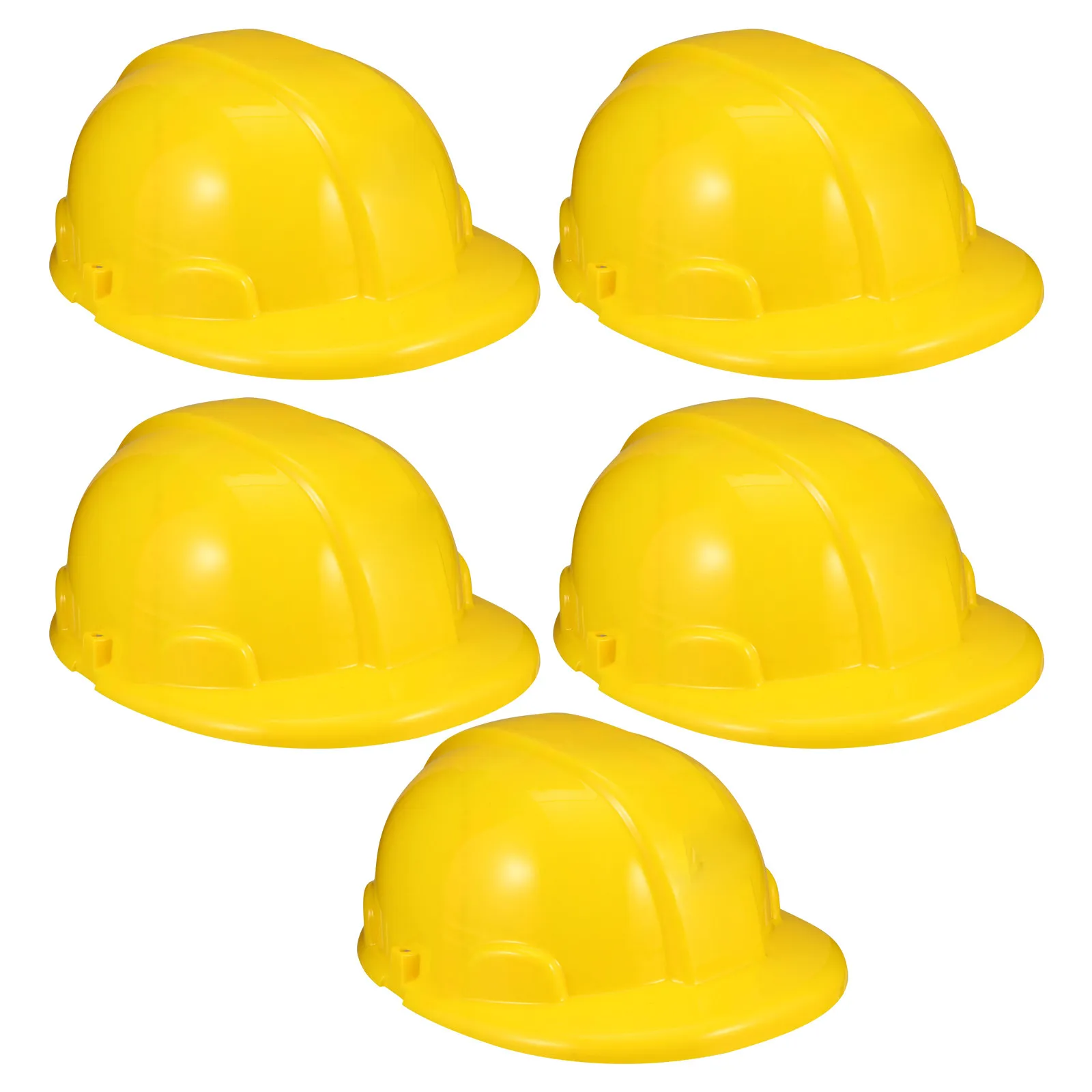 5 uds. de cascos de construcción para niños, color amarillo brillante, cascos de seguridad de simulación para niños, juego de roles, fiesta, disfraz, regalo