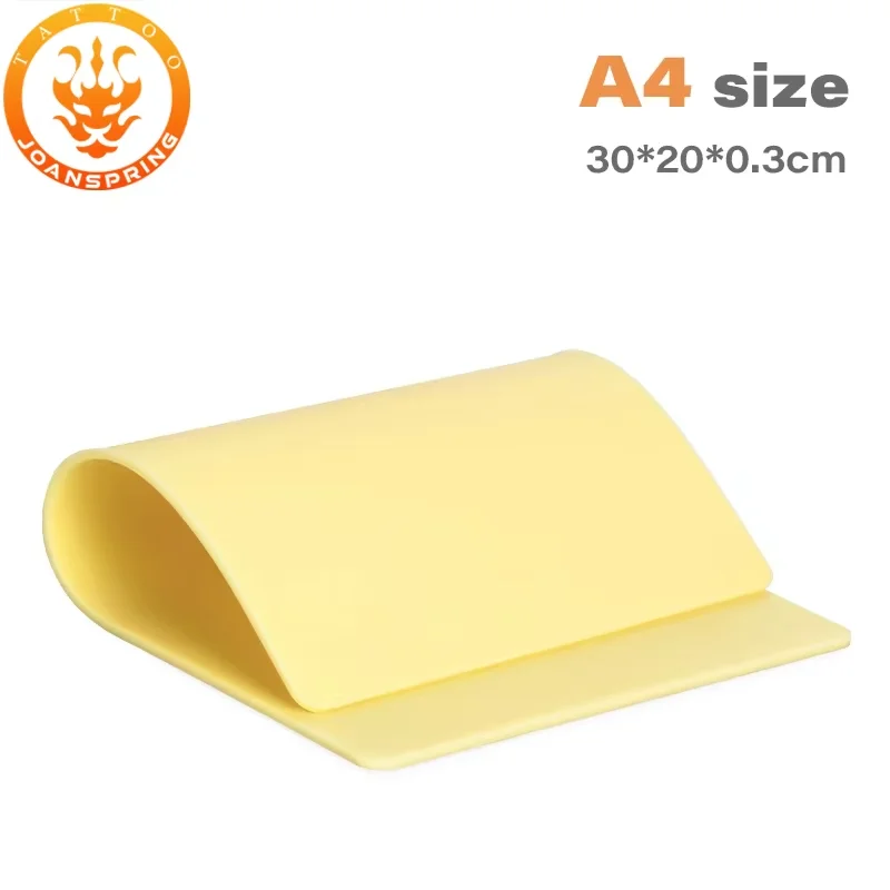 

Толстая 3-миллиметровая кожа для татуировок, мягкая силиконовая двухсторонняя тренировочная кожа А4 для перманентного макияжа бровей, тренировочная кожа, товары для татуировок