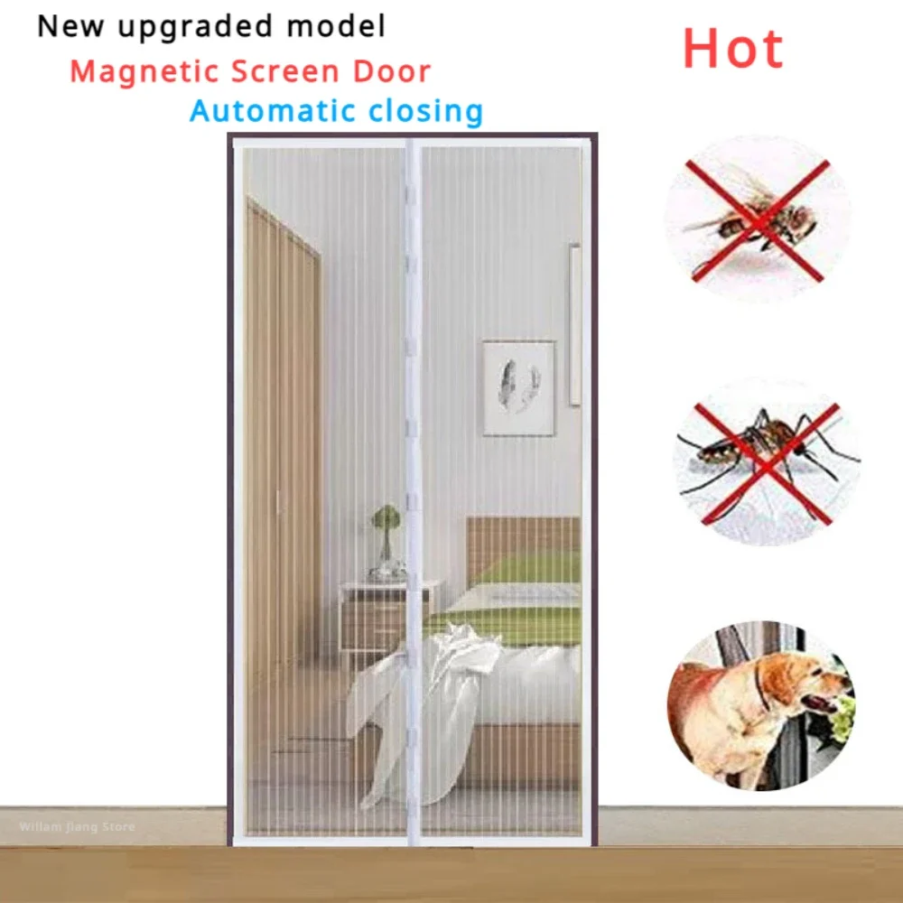 Magnetic Mosquito Net Door 80/90/100 Cms Window Curtains Automatic Closing Curtain Shades Screen Home Textile Garden