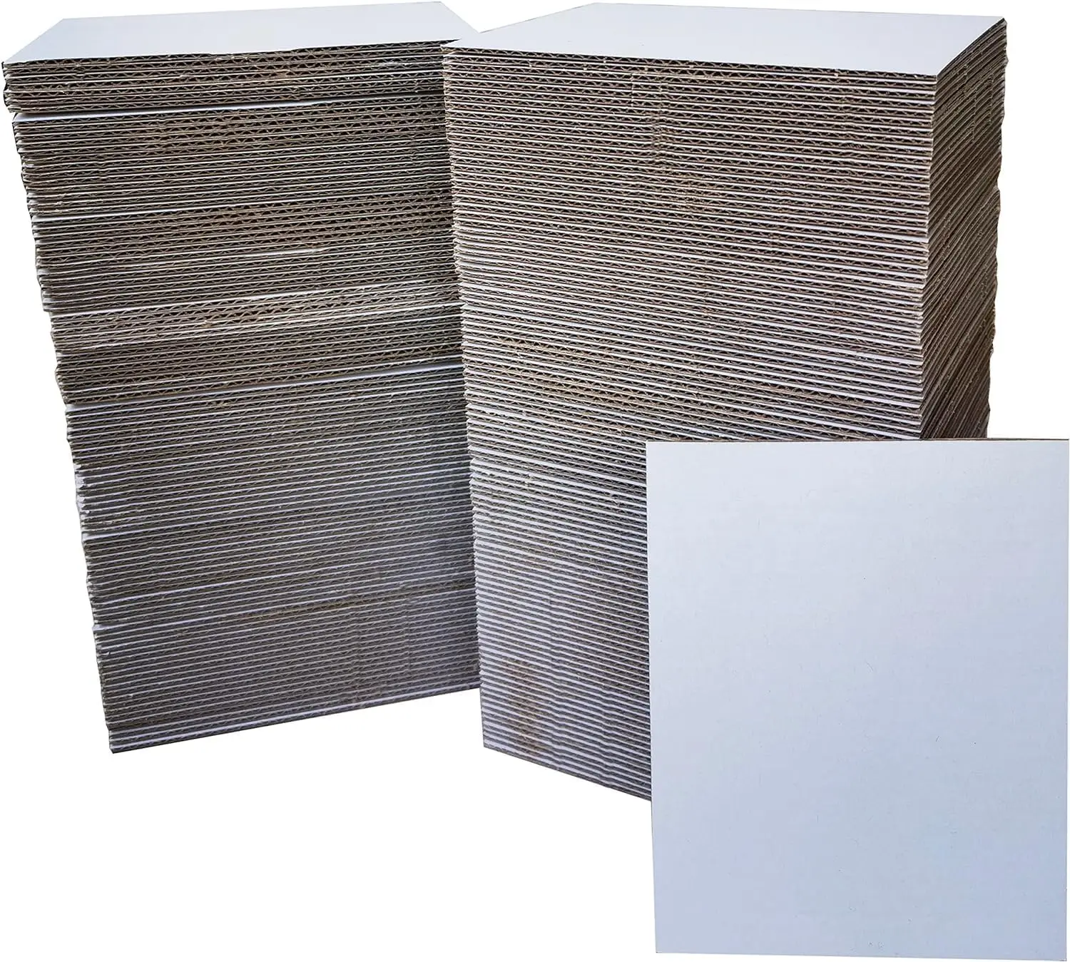 

200 Packs 4x6 Inch Corrugated Cardboard Sheets, Rigid Lightweight Divider Inserts for Shipping, DIY Crafts