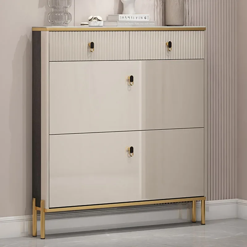 مدخل بوفيه خزائن الأحذية المدخل عرض الكلاسيكية عرض خزائن الأحذية رفوف أدراج أثاث Zapatera Organizador