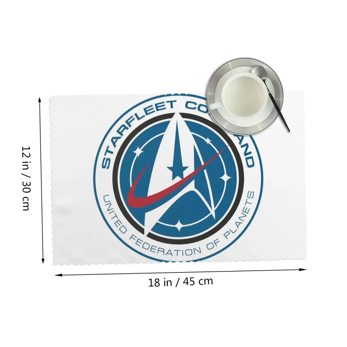 Star Treks Science Fiction TV Series Placemat Non-Slip Plate Mat for Dining Table Bowl Coaster Home Decor Absorbent Mats