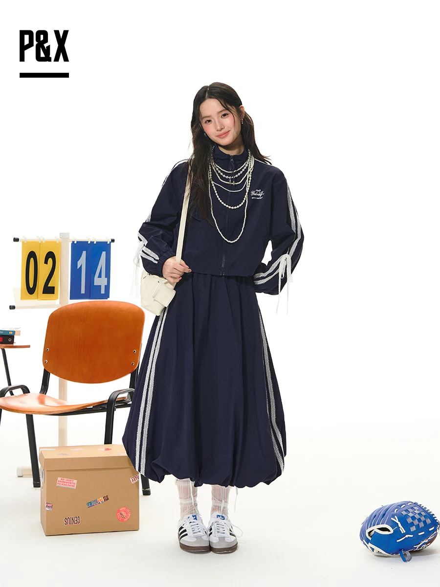 

Casual Sportswear Set for Girls Spring Season Color Blo Stripe Knot Two Piece Dr Lace Girl Student Sle Outfit