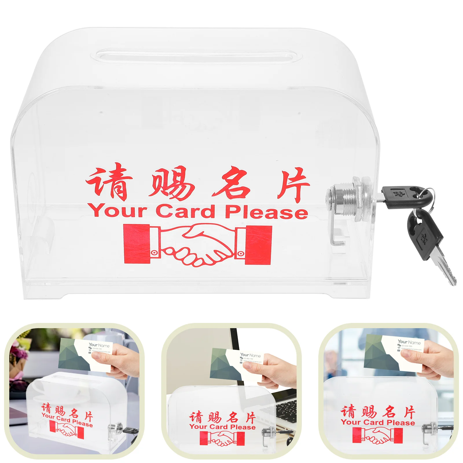 Держатель для визитных карточек, органайзер, коробка для визитных карточек, многофункциональный чехол для хранения для офиса, домашнего использования, подарок для близких