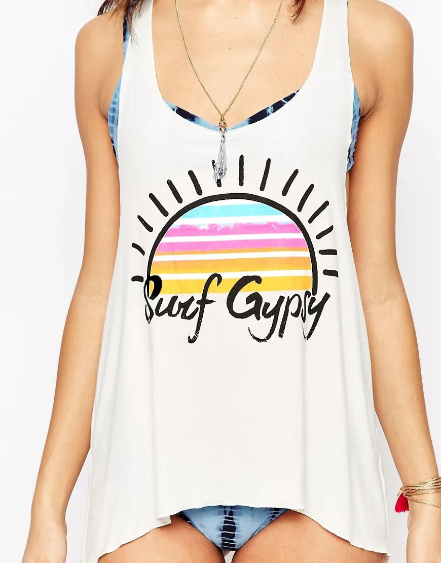 F4581 F4581 Surf Gypsy Rainbow Sun Tank