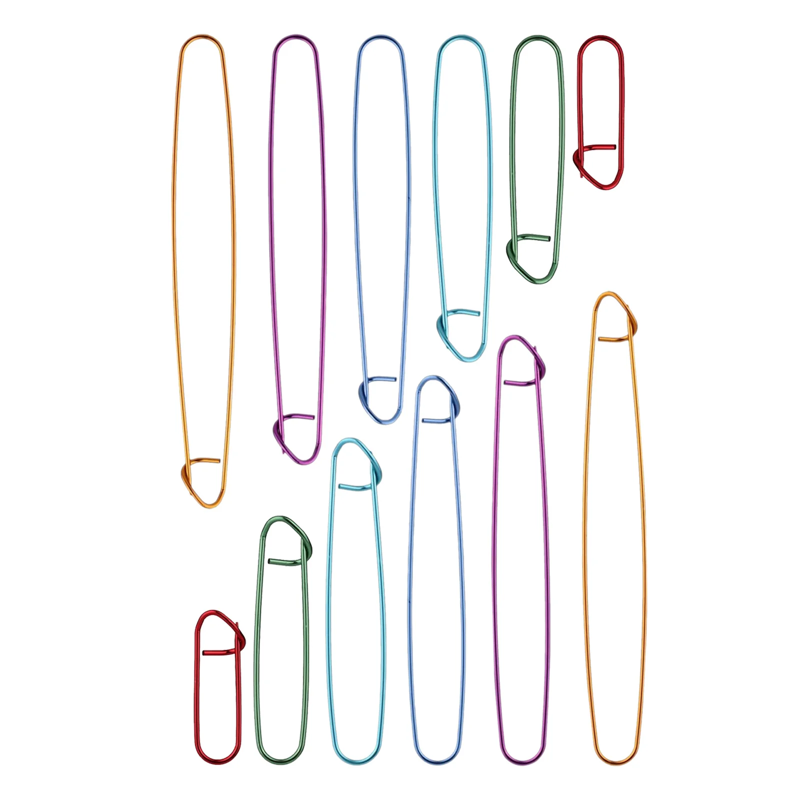 

24pcs Knitting Stitch Holders Colorful Aluminum Yarn Fixing Tools For Crocheting Diy Craft Projects Reusable Stitch Stoppers