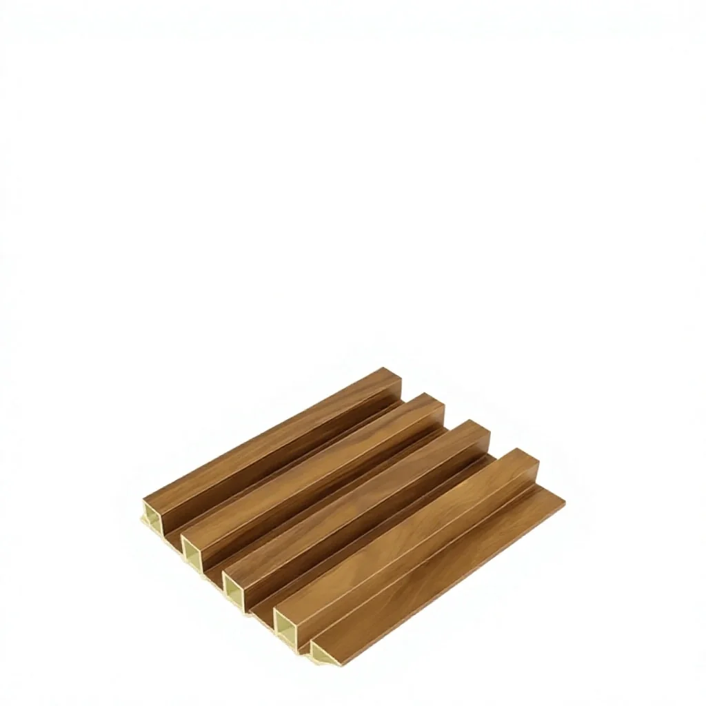 2026 Modern Eco-Friendly 3D Fluted Waterproof Exterior Cladding Fireproof WPC Wall Panel for Commerce Living Household Entertain