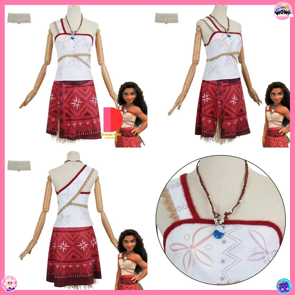 

Hot Movie Character Cosplay Costume Anime Moana Sexy Dress Set Role Play for Women Anime Convention Halloween Party Outfit