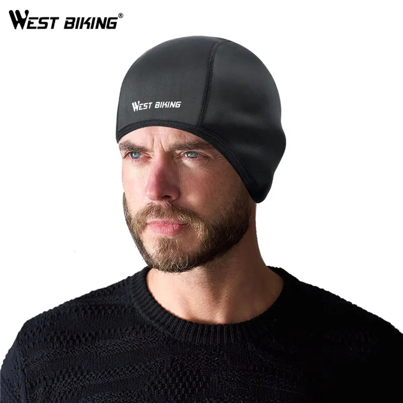 WEST BIKING berretto da ciclismo invernale antivento casco da sci termico fodera da corsa sci cappello da moto uomo donna MTB ciclismo copricapo