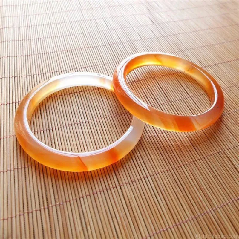 Red agate chalcedony  Brazilian colorful flower bead sandstone thickened jade bracelet wholesale manufacturer