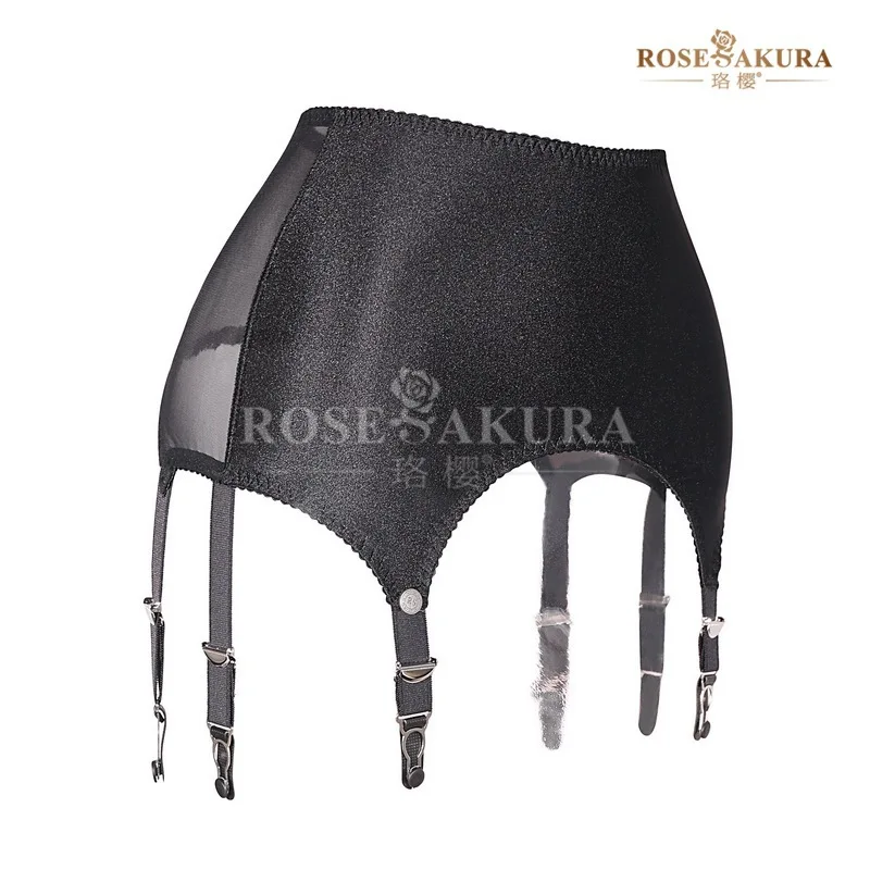 Cherry Blossom8384European and American Waist Seal High-End Garter Rubber Coated Metal Suspender Buckles Flash Stockings Stockin