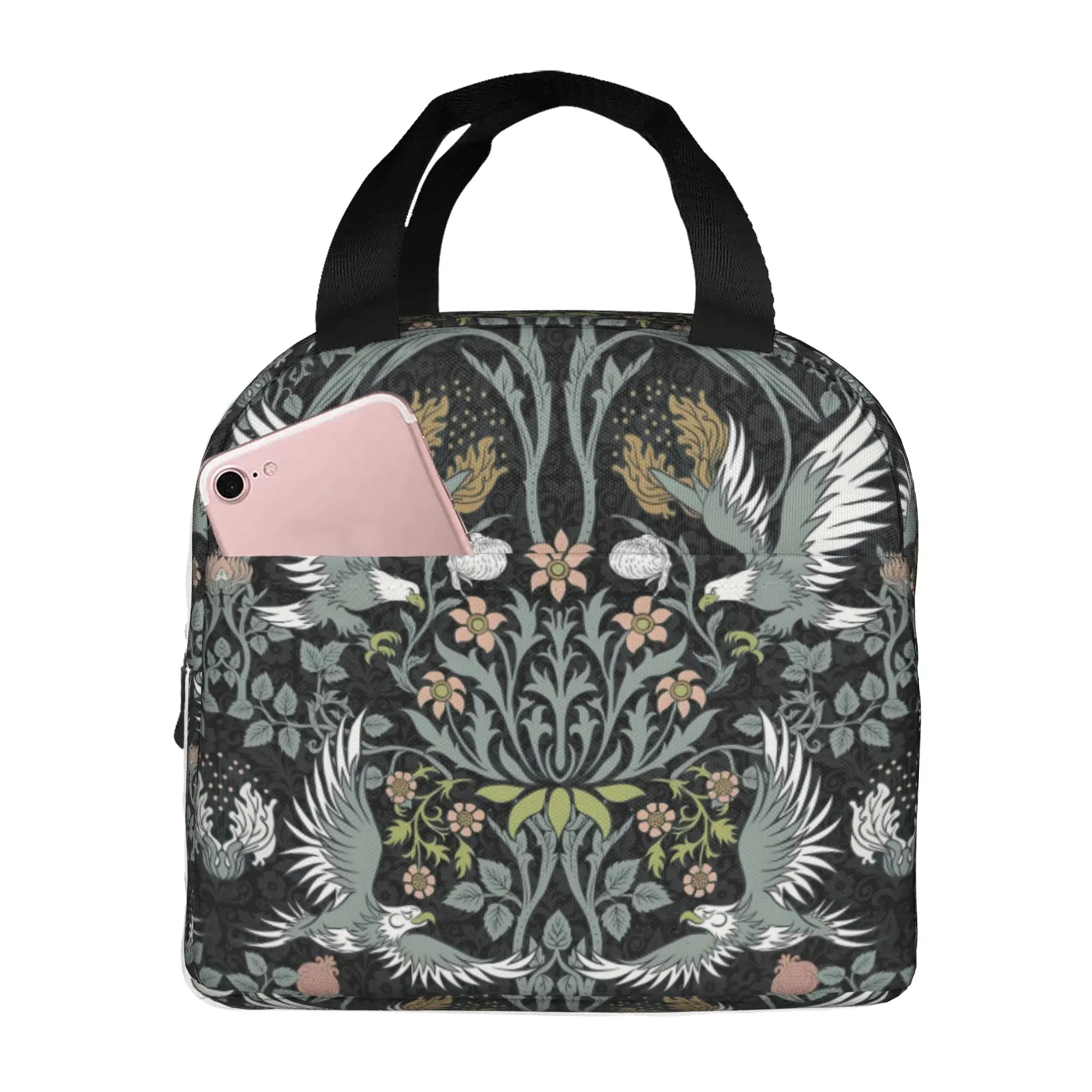 bolsas-termicas-isoladas-william-morris-para-trabalho-escola-padrao-de-passaros-refrigerador-portatil-caixa-termica-mulheres-homens