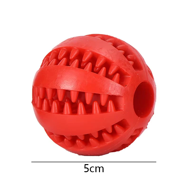 Dog Toy Interactive Rubber Dog Ball Toys for Dogs Puppy Cat Chewing Toys Funny Pet Tooth Cleaning Snack Ball Toy Pet Products