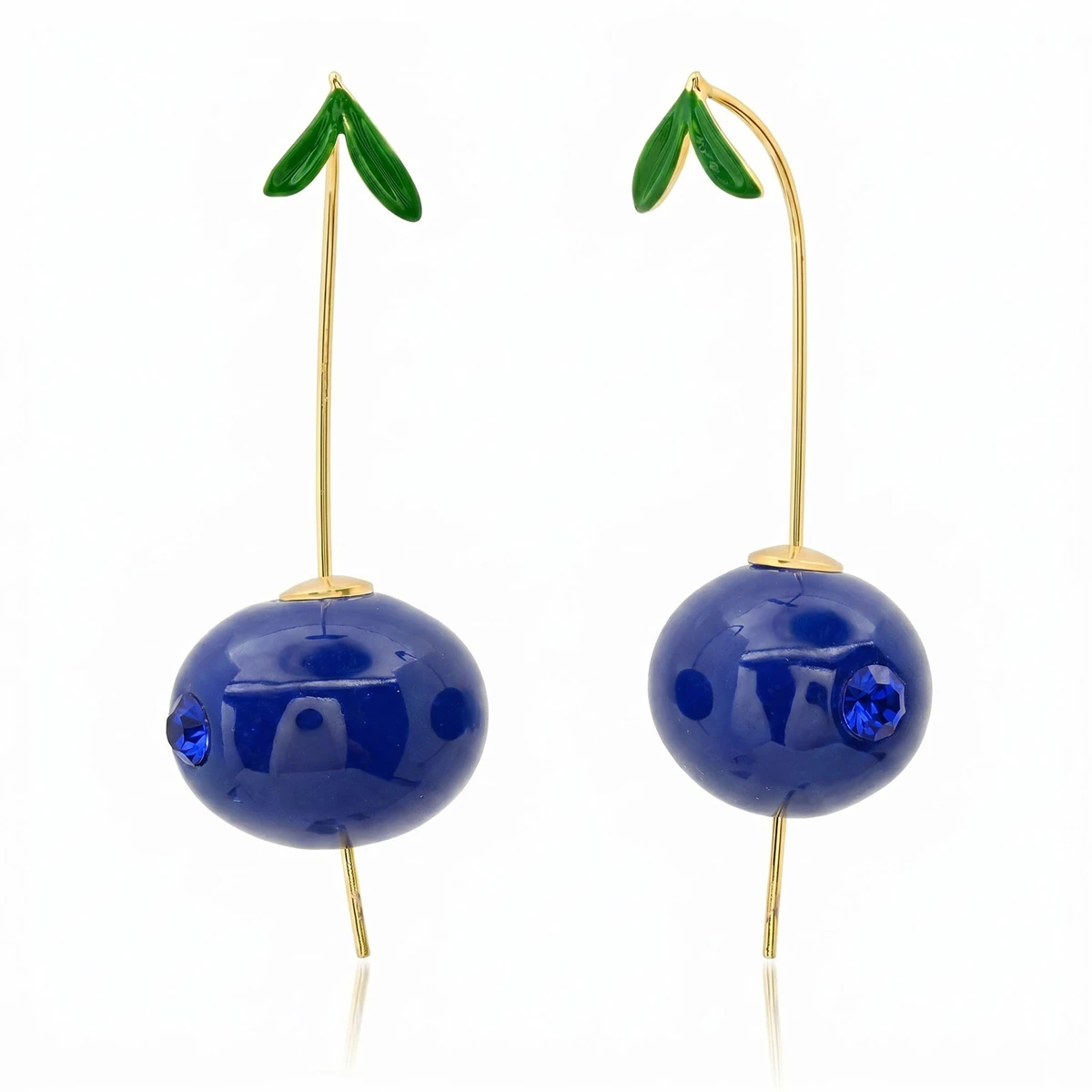 Trendige Realistische Obst-Ohrringe Mehrfarbige Kirsche Pfirsich Zitrone Olive Erdbeere Damen Alltags- und Party-Schmuck – Detail 6