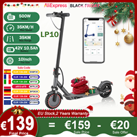 AOVOPRO LP10 500W Electric Scooter 42V 10.5Ah 35KM/H 35KM Long Range 10 Inch with Shock Absorption Smart Foldable EScooter