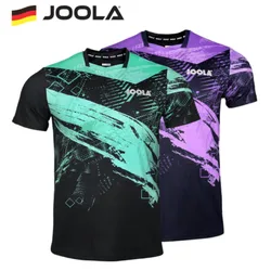 JOOLA-Camisola De Tênis De Mesa, Confortável Camiseta Esportiva, Respirável Manga Curta Ping Pong Camisa