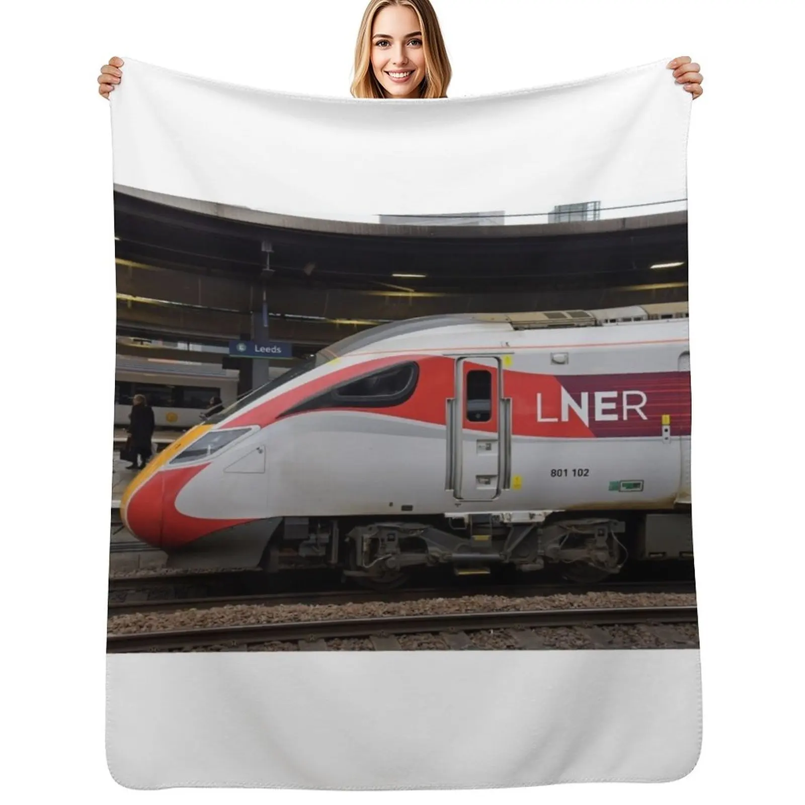 LNER Azuma high speed train Throw Blanket Quilt Luxury warm for winter Tourist Custom Hair Blankets